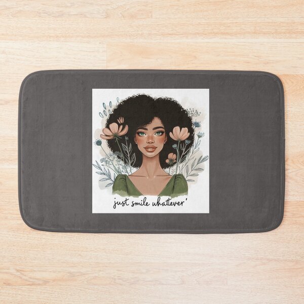 Item preview, Woman Afro Just Smile Whatever designed and sold by Nanthanon.