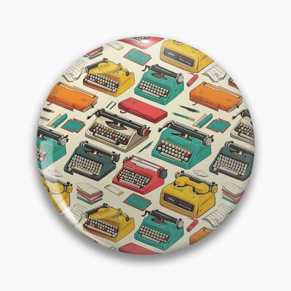 Item preview, Vintage Typewriter Pattern designed and sold by trendteezstore.