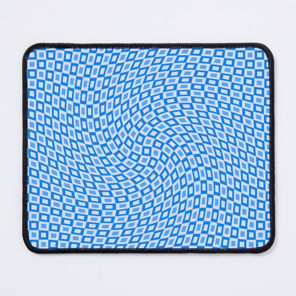 Item preview, Pattern of Distorted squares in Light and Dark Blue designed and sold by KeksWorkroom.
