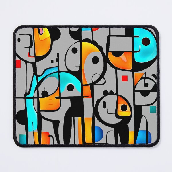 Item preview, Vibrant Abstract Faces – Colorful Geometric Art T-Shirt designed and sold by Mrrjgraphic.