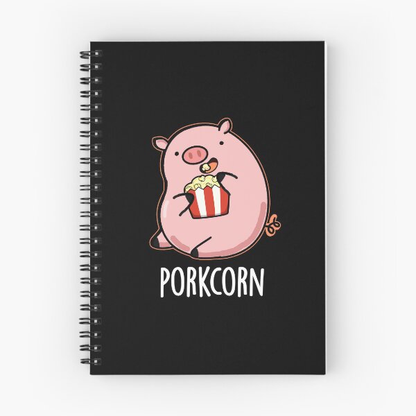 Item preview, Porkcorn Funny Popcorn Pun (Dark BG) designed and sold by punnybone.