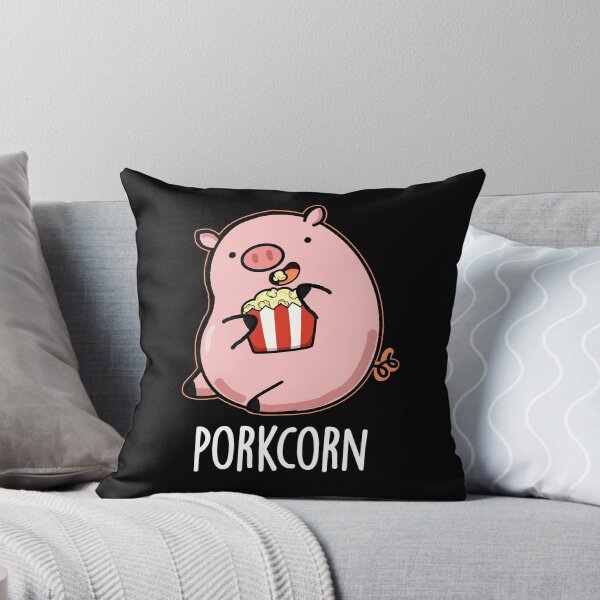 Item preview, Porkcorn Funny Popcorn Pun (Dark BG) designed and sold by punnybone.