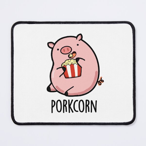 Item preview, Porkcorn Funny Popcorn Pun  designed and sold by punnybone.