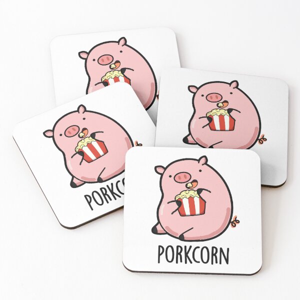 Item preview, Porkcorn Funny Popcorn Pun  designed and sold by punnybone.