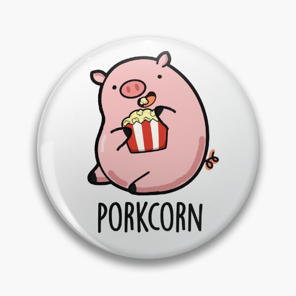 Item preview, Porkcorn Funny Popcorn Pun  designed and sold by punnybone.