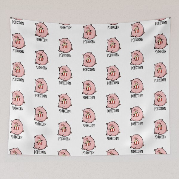 Item preview, Porkcorn Funny Popcorn Pun  designed and sold by punnybone.