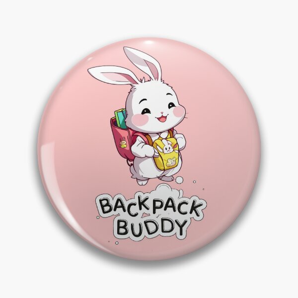 Item preview, Backpack Buddy with A Cute Bunny Fun Design T-Shirt designed and sold by WitMeme.