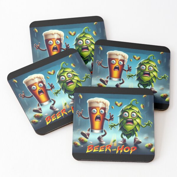 Item preview, Beer and Hop Comedy-Horror Movie Poster designed and sold by Heather Short.