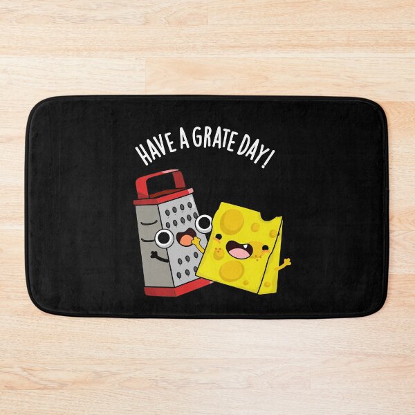 Item preview, Have A Grate Day Funny Cheese Pun  (Dark BG) designed and sold by punnybone.