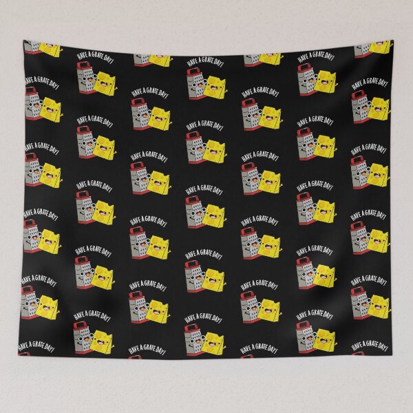 Item preview, Have A Grate Day Funny Cheese Pun  (Dark BG) designed and sold by punnybone.