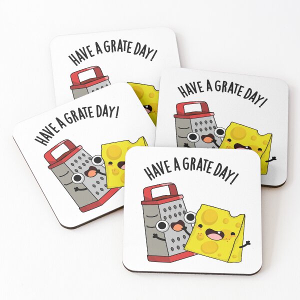 Item preview, Have A Grate Day Funny Cheese Pun  designed and sold by punnybone.