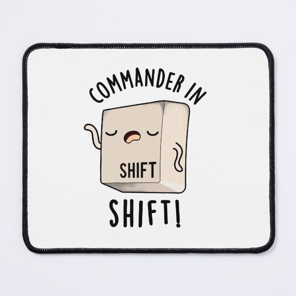 Item preview, Commander In Shirt Funny Keyboard Pun designed and sold by punnybone.