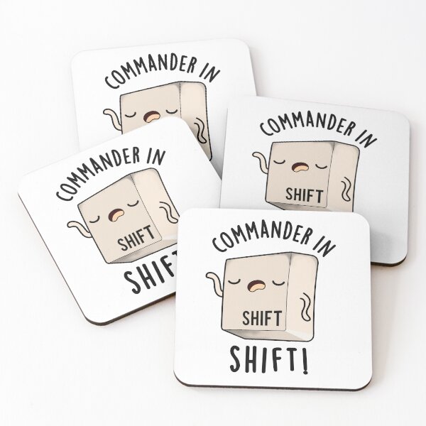 Item preview, Commander In Shirt Funny Keyboard Pun  designed and sold by punnybone.