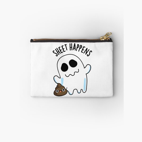 Item preview, Sheet Happens Funny Ghost Pun  designed and sold by punnybone.