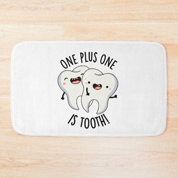 Item preview, One Plus One Is Tooth Funny Dental Pun  designed and sold by punnybone.