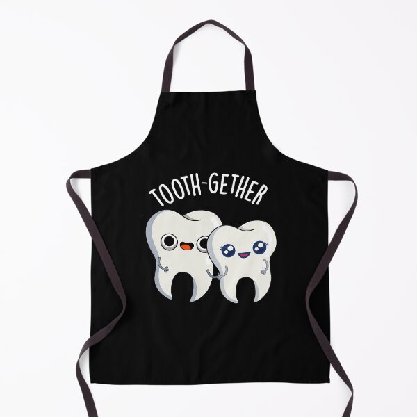 Item preview, Tooth-gether Funny Tooth Pun (Dark BG) designed and sold by punnybone.