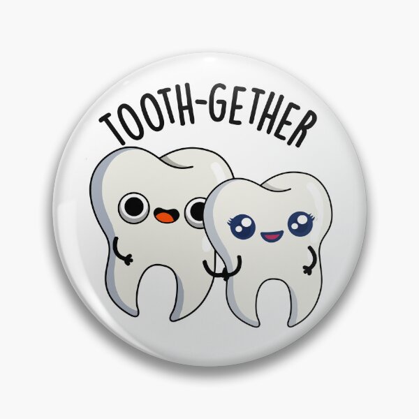 Item preview, Tooth-gether Funny Tooth Pun  designed and sold by punnybone.