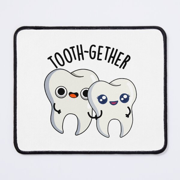 Item preview, Tooth-gether Funny Tooth Pun designed and sold by punnybone.