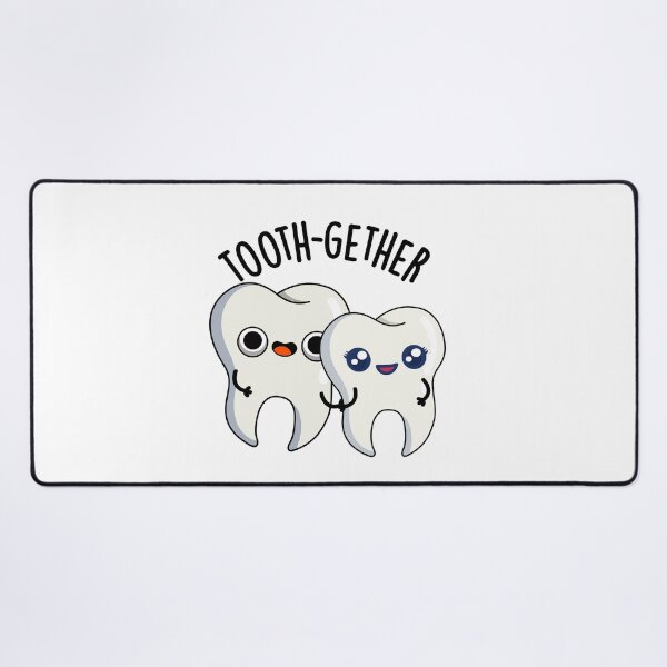 Item preview, Tooth-gether Funny Tooth Pun designed and sold by punnybone.