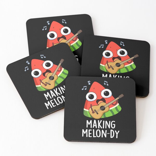 Item preview, Making Melon-dy Funny Melon Pun (Dark BG) designed and sold by punnybone.