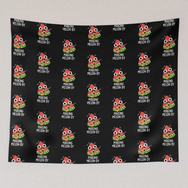 Item preview, Making Melon-dy Funny Melon Pun (Dark BG) designed and sold by punnybone.