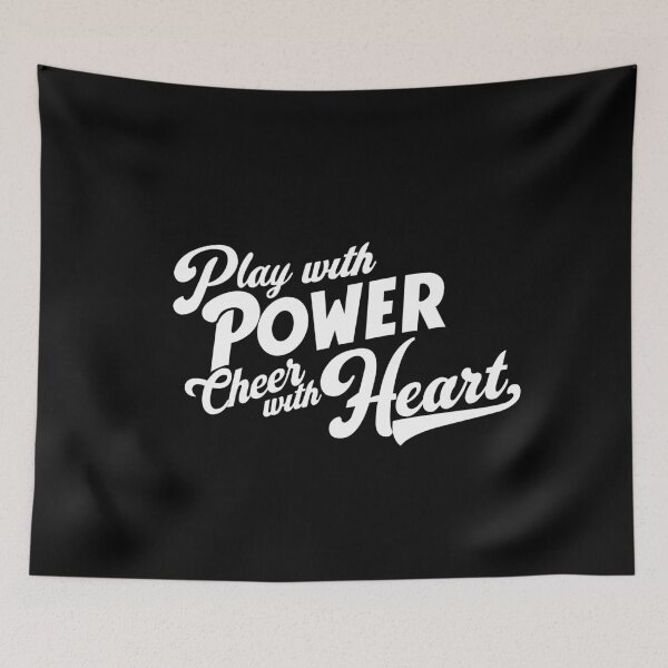 Item preview, Play with Power, Cheer with Heart funny vintage t-shirts designed and sold by PAVOXAR.