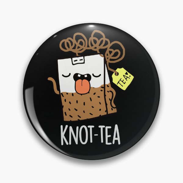 Item preview, Knot-tea Funny Tea Pun (Dark BG) designed and sold by punnybone.
