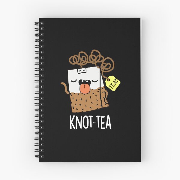Item preview, Knot-tea Funny Tea Pun (Dark BG) designed and sold by punnybone.
