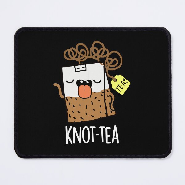 Item preview, Knot-tea Funny Tea Pun (Dark BG) designed and sold by punnybone.