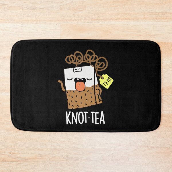 Item preview, Knot-tea Funny Tea Pun (Dark BG) designed and sold by punnybone.