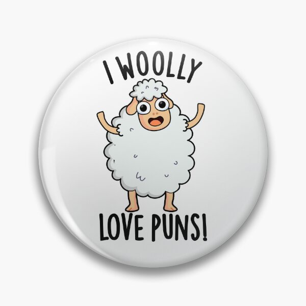 Item preview, I Wooly Love Puns Funny Sheep Pun  designed and sold by punnybone.