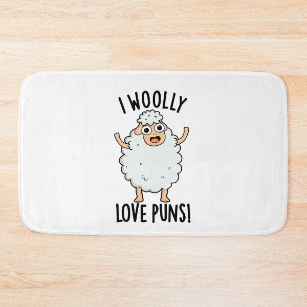 Item preview, I Wooly Love Puns Funny Sheep Pun  designed and sold by punnybone.
