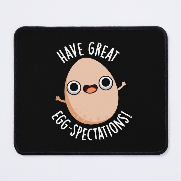 Item preview, Have Great Egg-spectations Funny Egg Pun (Dark BG) designed and sold by punnybone.