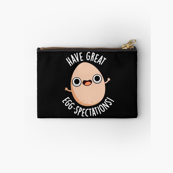 Item preview, Have Great Egg-spectations Funny Egg Pun (Dark BG) designed and sold by punnybone.