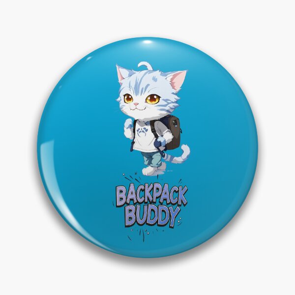 Item preview, Backpack Buddy with A Cute Cat Fun Design T-Shirt designed and sold by WitMeme.