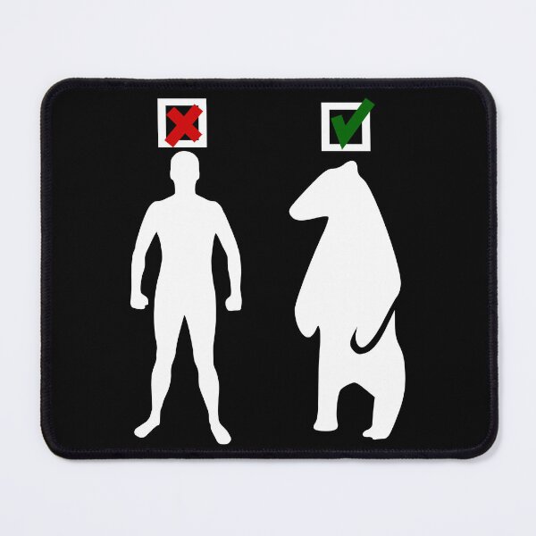 Item preview, man or bear feminist meme white designed and sold by Gossip Rag.