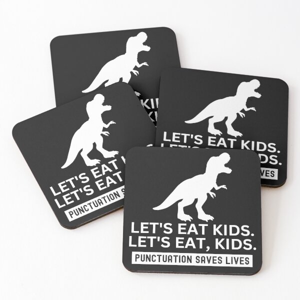 Item preview, Let's Eat Kids Punctuation Saves Lives Classic T-Shirt designed and sold by padeddesignart.