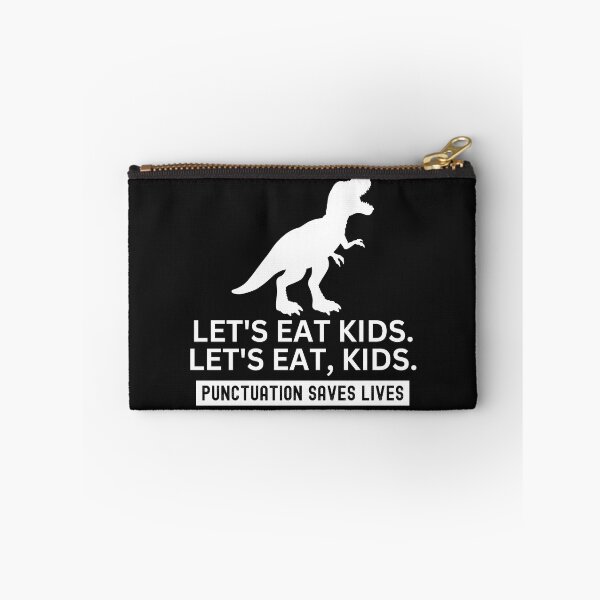 Item preview, Let's Eat Kids Punctuation Saves Lives Classic T-Shirt designed and sold by padeddesignart.