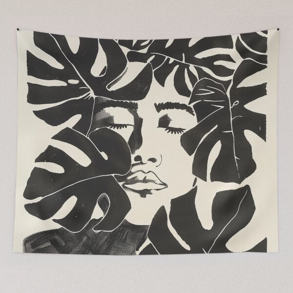 Item preview, Fauvism: Floral Face Motif designed and sold by Myra365Art.