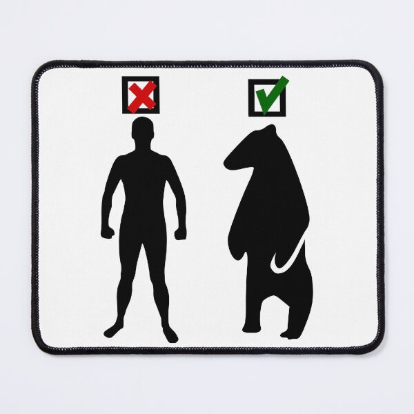 Item preview, man or bear feminist meme black designed and sold by Gossip Rag.