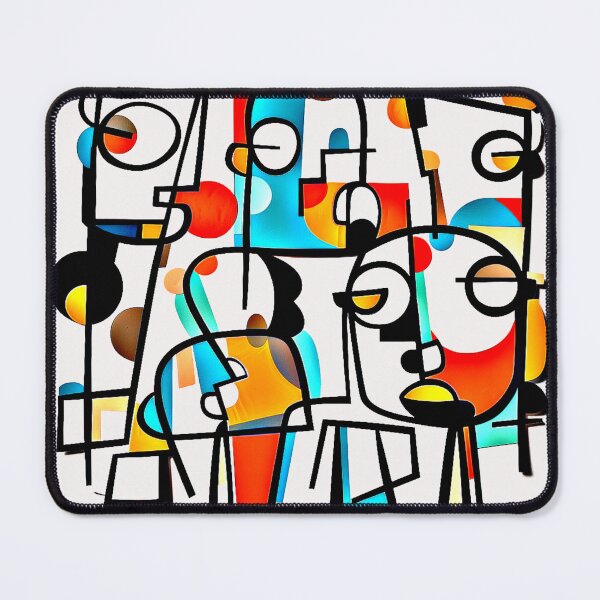 Item preview, Vibrant Abstract Faces – Colorful Geometric Art T-Shirt designed and sold by Mrrjgraphic.
