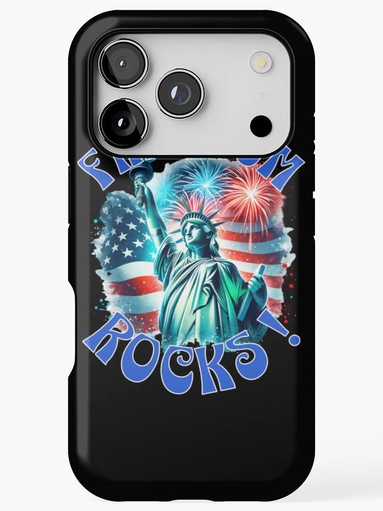 Thumbnail 1 of 4, iPhone Case, Freedom Rocks! designed and sold by AychtuoImages.