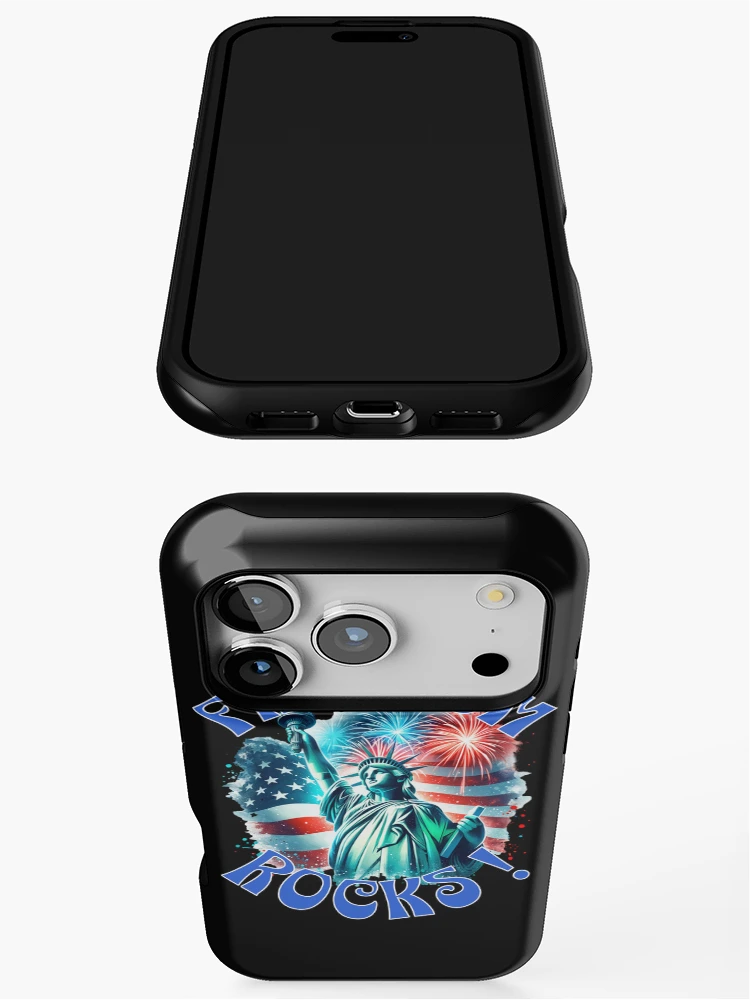 Thumbnail 3 of 4, iPhone Case, Freedom Rocks! designed and sold by AychtuoImages.