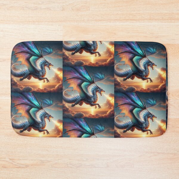 Item preview, Mythological Dragon Flying designed and sold by AIrtisticPrints.