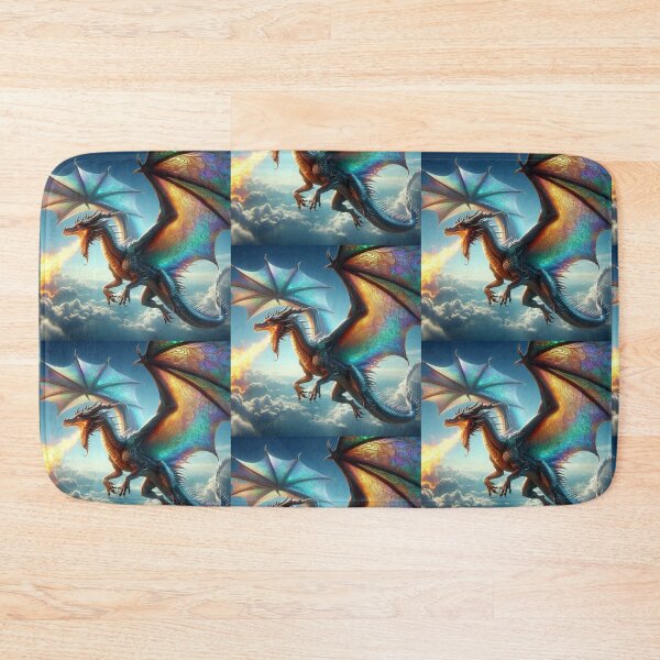 Item preview, Mythological Dragon Flying designed and sold by AIrtisticPrints.
