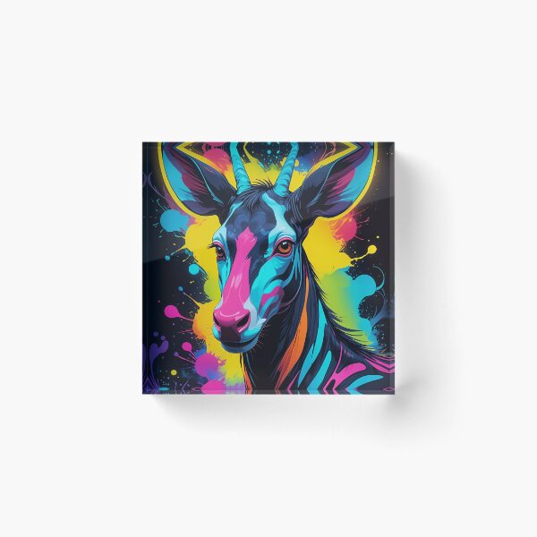 Item preview, Cute African Okapi Animal Portrait designed and sold by TheArtOfPat.