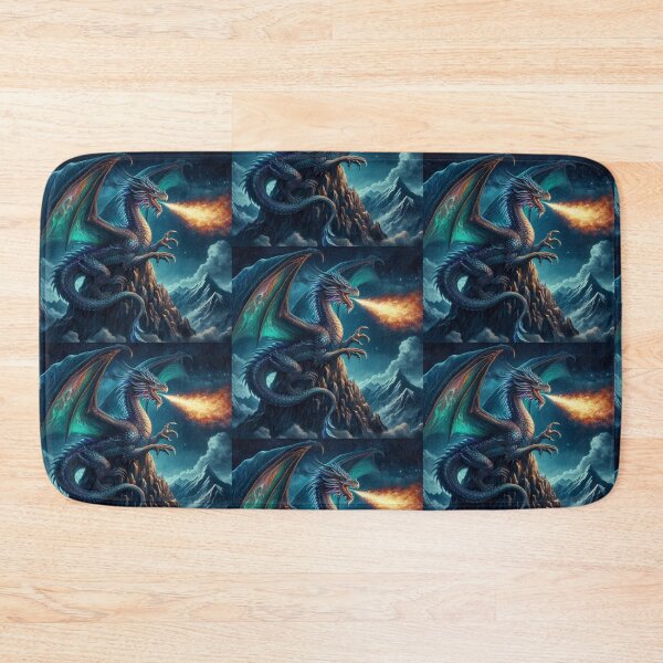 Item preview, Mythological Dragon Flying designed and sold by AIrtisticPrints.