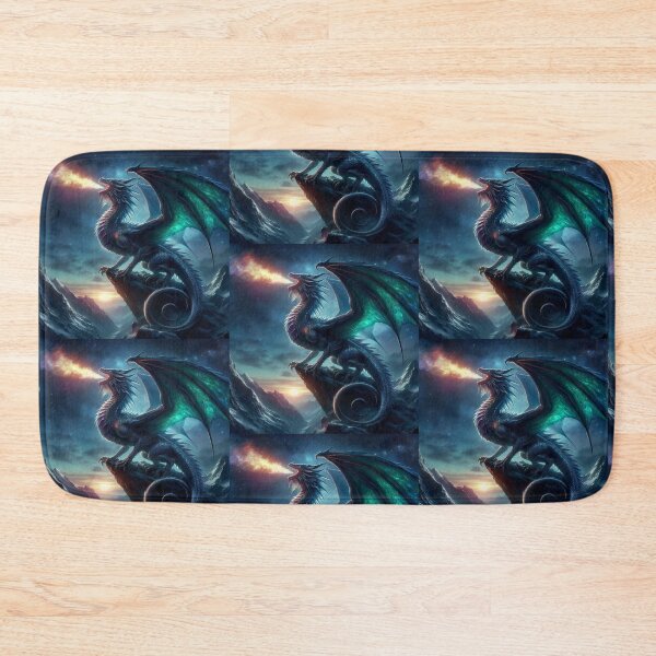 Item preview, Mythological Dragon Flying designed and sold by AIrtisticPrints.