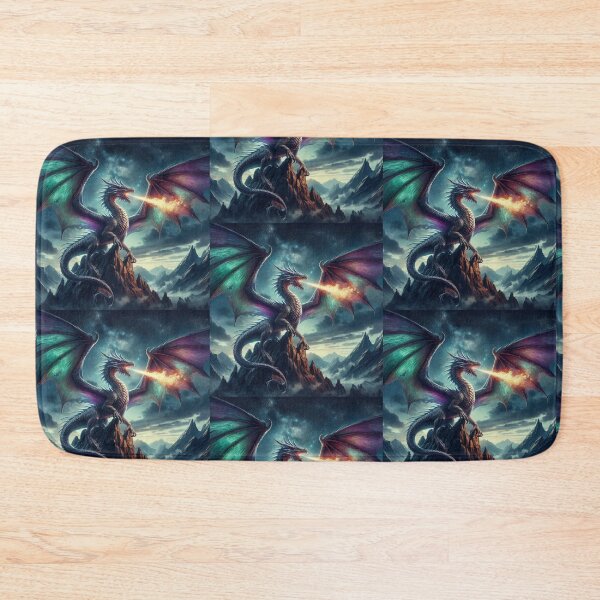 Item preview, Mythological Dragon Flying designed and sold by AIrtisticPrints.