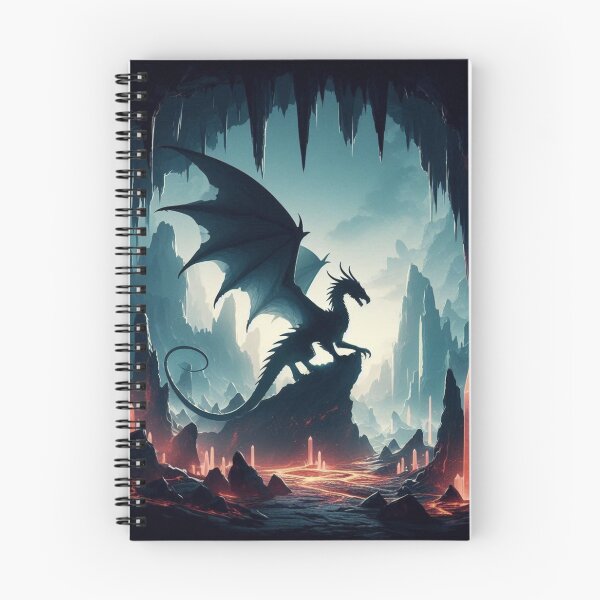 Item preview, Dragon's Silhouette in Cave designed and sold by AIrtisticPrints.